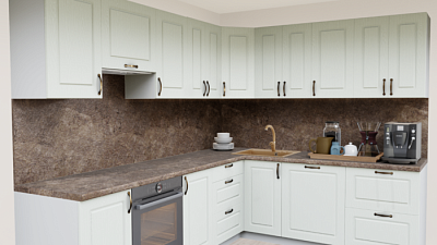 Кухня угловая Афина 1654 Квадро